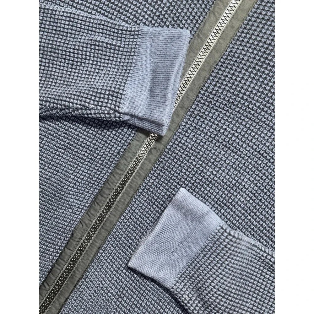 Calvin Klein Full Zip Sweater Waffle Texture Size XL - Picture 7 of 7